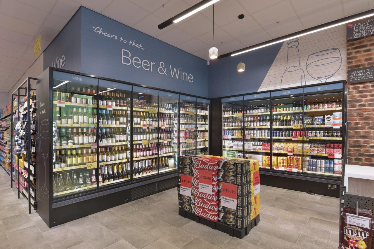 Kylmähyllykkö, viistaso kylmäkaluste, kaupan kylmäkalusteet Kylmähyllykkö, viistaso kylmäkaluste, kaupan kylmäkalusteet